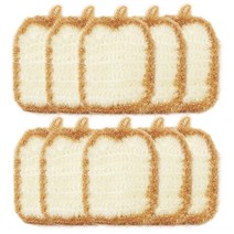 나무이야기 반짝이 아크릴 수세미 식빵, 10개, 1개입