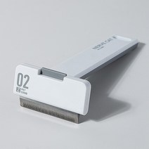 요기쏘 강아지 고양이 죽은 털 제거기 브러쉬 직선형 7.8 x 16.3 cm, 화이트, 1개