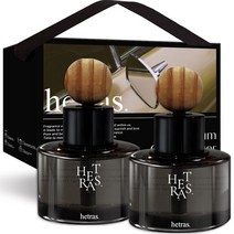 헤트라스 차량용 디퓨저 60ml x 2p 리본끈 선물세트, 1세트, 플라워샵향