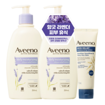 아비노 릴리프 로션 라벤더 향 354ml 2p + 릴리프 모이스춰라이징 스킨 휴대용 71ml, 1세트
