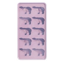 키친팩토리 파스텔 실리콘 곰얼음틀, 다크핑크, 1개