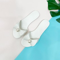 여성용 진주데코 슬리퍼