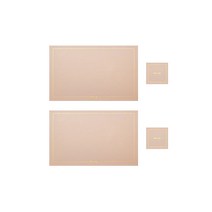 부스마켓 모던디자인 테이블 매트 + 티코스터 2세트, 아이보리, 테이블매트(43 x 30 cm), 티코스터(10 x 10 cm)