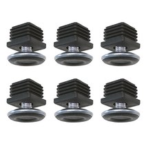 엠파이어 가구 다리 실러콘 높이조절 발받침 캡 25mm 6p + 발 40mm 6p 세트, 혼합색상