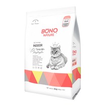 보노네이처 고양이 인도어 건식사료, 1개, 생선, 6kg
