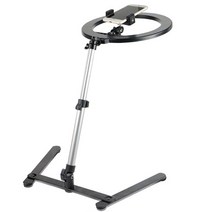 뉴엔 개인방송 장비 LED 링 라이트 26cm + H형 스탠드 세트, 블랙(링라이트), 1세트