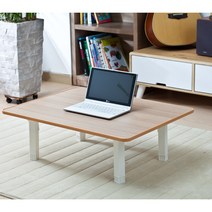 우공 일반 각다리 사각 홈테이블 중형, 원목