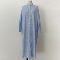 비나인 여성용 라너 스트라이프 셔츠원피스