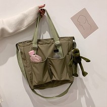 다시 돌아온 나일론 방수 크로스 빅 쇼퍼백 + 키링