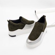 와이제이인터네셔널 데일리 시크릿 키높이 밴딩 웨지 통굽 슬립온 YJ0076