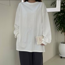 슈가펀 여성용 하우델 트임 박시티셔츠