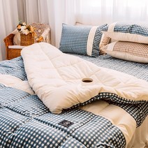 더블유에스 컴퍼니 프리미엄 깅엄체크 호텔 차렵이불세트