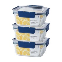 락앤락 탑클라스 정사각 밀폐용기 1.4L, 3개, 단품