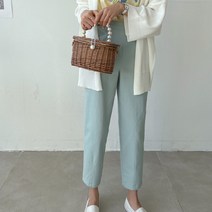여성용 파스텔 밴딩 배기팬츠 #79517