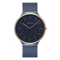 오바쿠 남성용 아크 메탈시계 V240GX