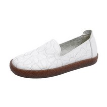 빅 플라워 꽃밭 부드러운 캐주얼 둥근코 여성 단화