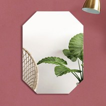 위미러 베네치안 노프레임 팔각 일반거울 중형 벽부착형 세로형