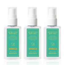 디오넬 시크릿러브 바디미스트 클린코튼, 80ml, 3개