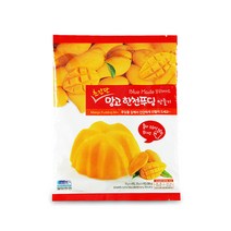 밀양한천 블루메이드 초간단 망고 한천푸딩만들기, 망고향믹스 4p + 망고주스 4p, 1세트