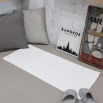 어메니티타올 클래식 코마사 타올 주방매트, 화이트