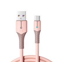 위드웍스 USB C타입 컬러 고속 충전케이블, 핑크, 2m