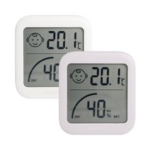 마더케이 디지털 유아온습도계 2종 세트, 아이보리, 라벤더, 2개