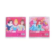 디즈니프린세스 케이스색종이 양면색종이 2p 세트 랜덤발송, 20색, 1세트
