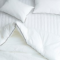 스모어 고밀도 순면 60수 바이오워싱 차렵이불 + 패드 + 베개커버 세트 세트 Q