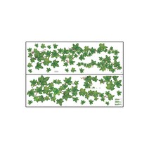 아티홈 덩굴 그린 식물 벽 스티커, 혼합색상