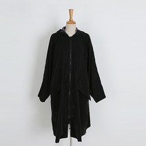 화이트폭스 지퍼 바람막이 롱후드 점퍼