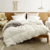 라셀렌 알러지케어 항균 모달 구스이불 한파용 거위털이불, 화이트