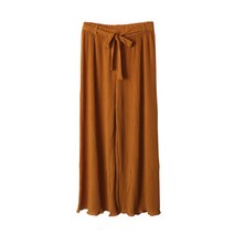 라라온 여성용 밴딩 셔링 와이드핏 팬츠