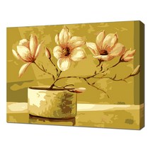 에코솔 셀프페인팅 작은 목련화 15색 정물화 명화 그리기 DIY 20 x 30 cm, 혼합색상