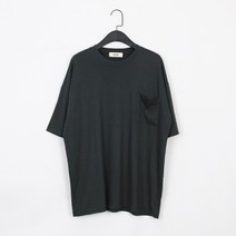 빅사이즈클럽 CRAMP 스판 포켓 박스 반팔 티셔츠