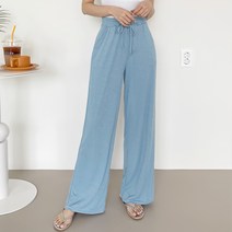 가비진 여성용 밴드 일자 와이드 바지 숏 c230_가인