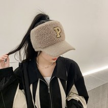 버킷웨어 여성용 니트 골프 모자, 카키