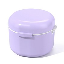 메이크마인 치열 교정기 리테이너 보관 상자, 퍼플, 1개