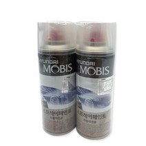 현대모비스 차량용 스프레이 페인트 2종, OU 샌달우드, 투명, 1세트