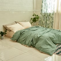 심플럭스 고밀도 면코튼 카스테라 차렵이불베개 세트
