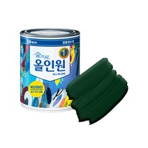KCC 숲으로 올인원 반광 페인트 0.9L, 녹색