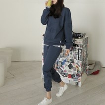 핑크시슬리 여성용 미키 엠보 트레이닝 상하의 세트