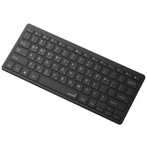 로이체 휴대용 슬림형 블루투스 5.0 무선 키보드, 블랙, KT3 PRO, 텐키리스