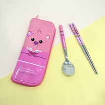 릴팡 루피 진공수저 케이스 세트, 혼합색상, 1세트, 수저케이스 + 스푼 + 젓가락
