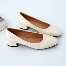 제이랑 여성용 데일리 스퀘어 미들힐 펌프스 3cm