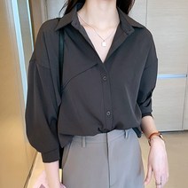 셀레네 여성용 사선 포인트 블라우스