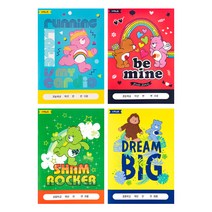 루카랩 케어베어 초등용 수학노트 4p 세트, 러닝, 비 마인, 샴 로커, 드림 빅, 1세트