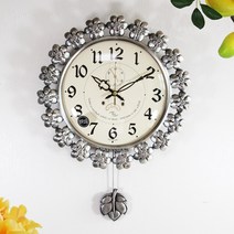 무소음 꽃다발 주물 추벽시계 HSC-527S, 주석