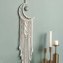 드림캐쳐 무드등 마크라메 월행잉 벽장식소품, 달빛마크라메