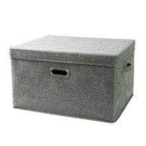 마켓A 패브릭 접이식 다용도 수납함 S, 그레이, 1개