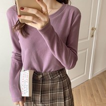 패션풀 여성용 라일 양기모 베이직 티셔츠 28746